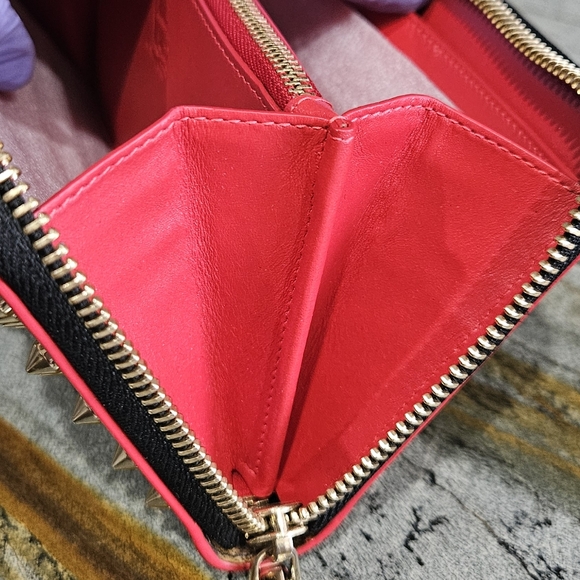 Christian Louboutin Black and Gold Studded Wallet -A Condition - Picture 14 of 17